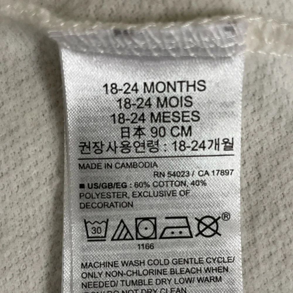 Baby Gap Set Off-White Long Sleeve Cardigan Sweater and Sweatpants 18-24 Months - Picture 11 of 14